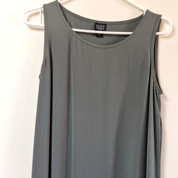 Eileen Fisher Midi Tank silk dress - Picture 3 of 6